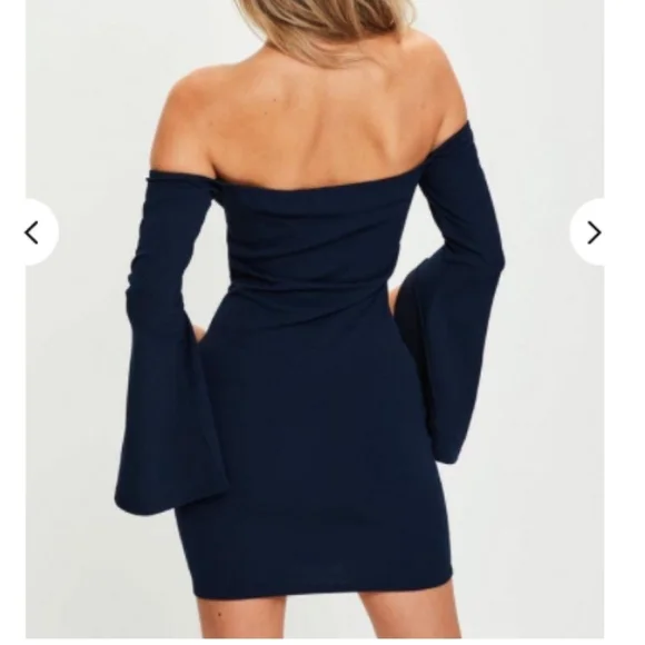 Off Shoulder Ruffle sleeve dress - Picture 5 of 9